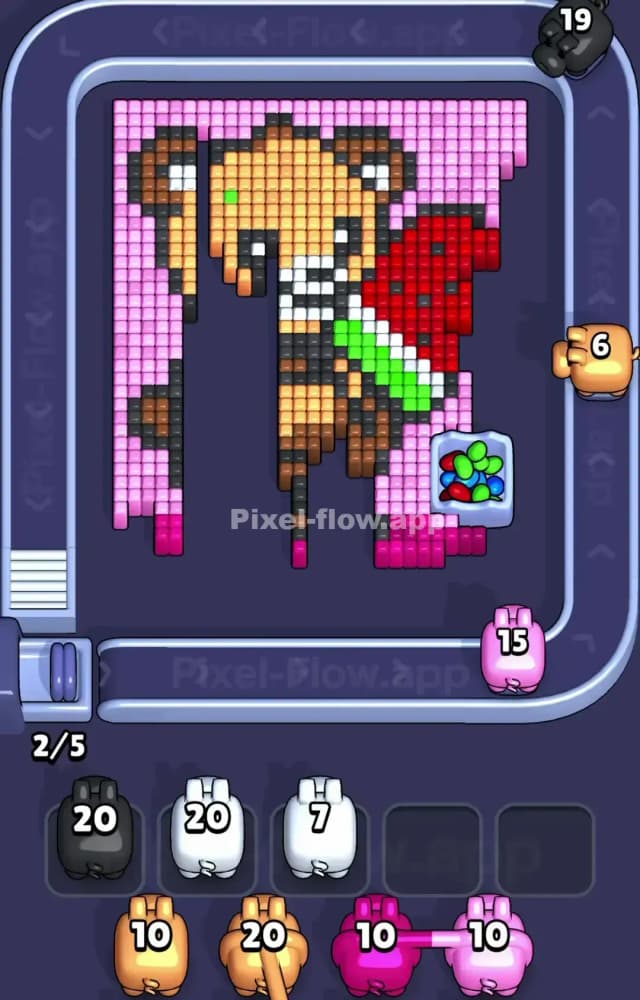 Pixel Flow Level 1540 Solution 2