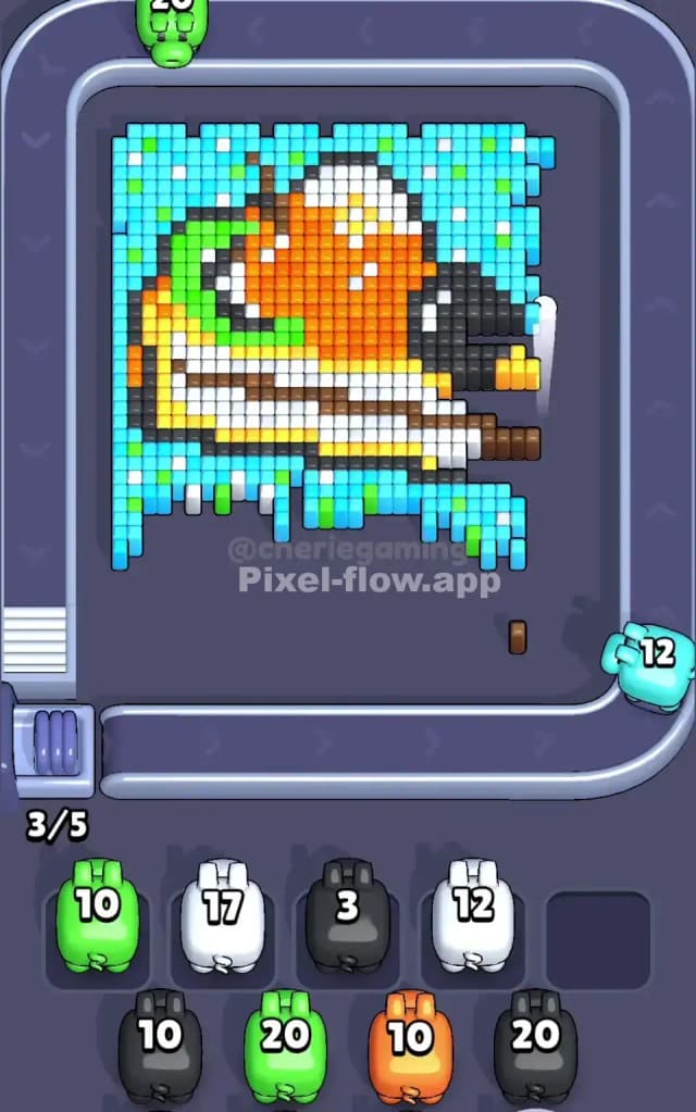 Pixel Flow Level 418 Solution 1