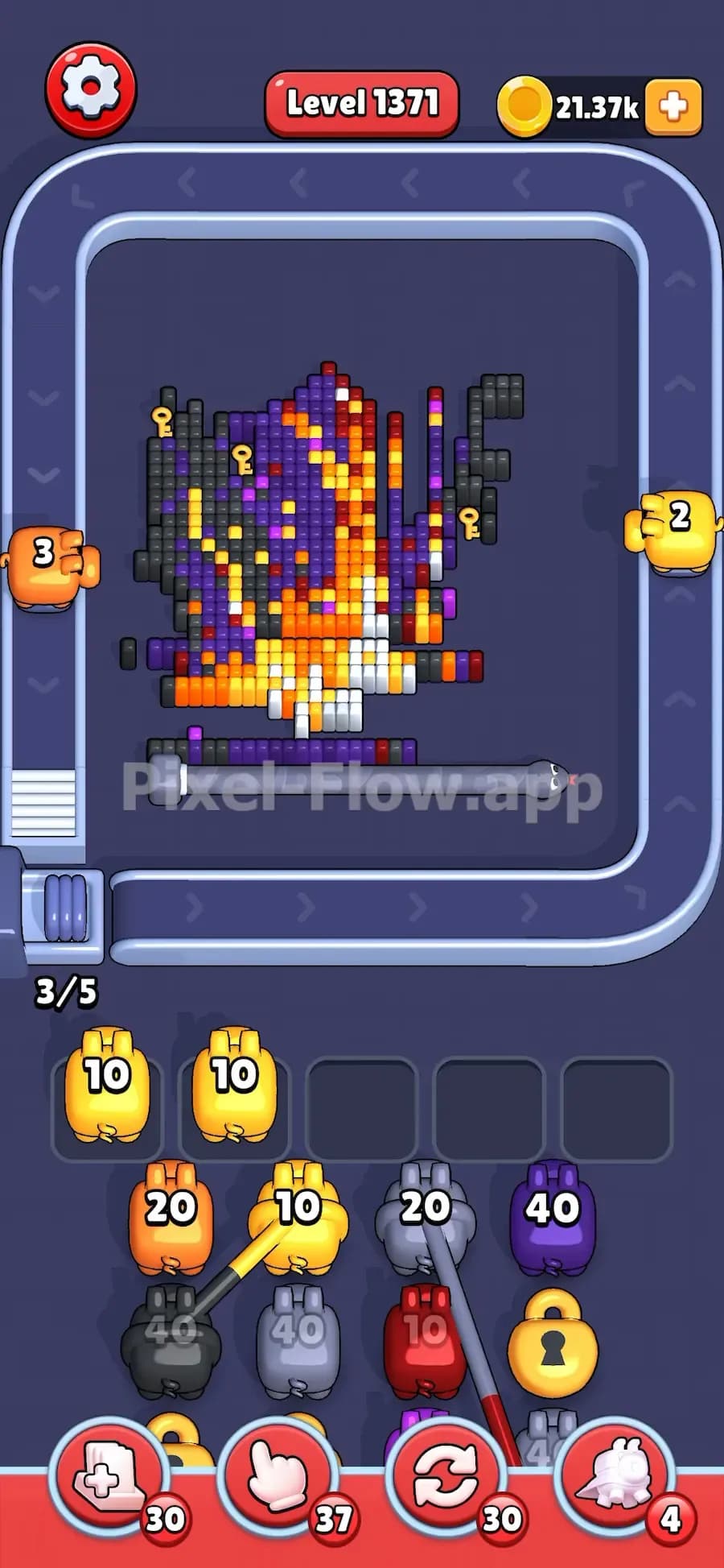 What Locks and Keys Do in Pixel Flow