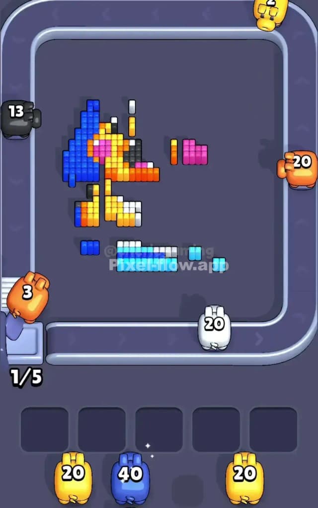 Pixel Flow Level 615 Solution 3