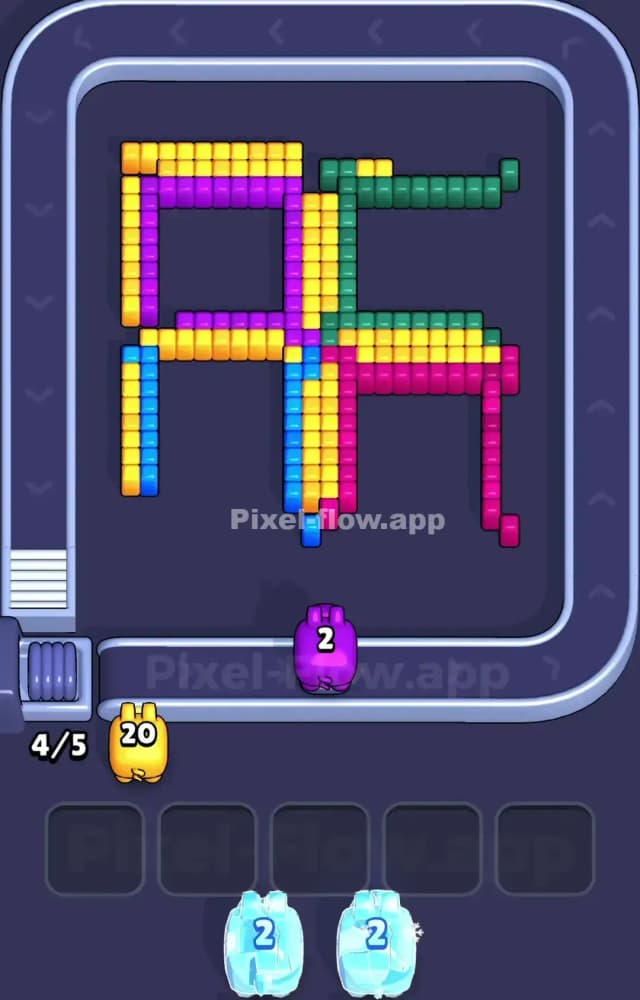 Pixel Flow Level 1001 Solution 1