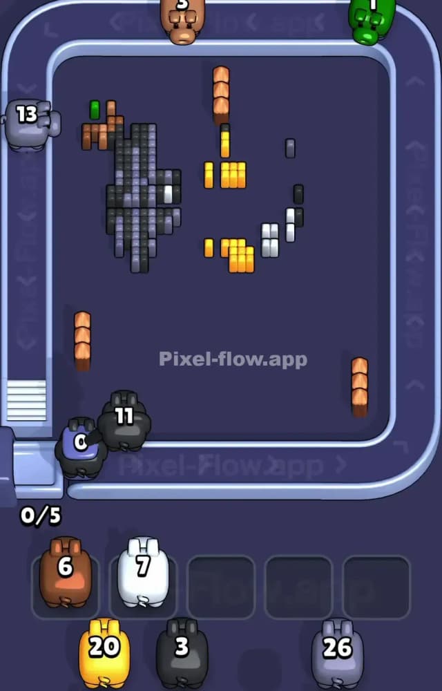 Pixel Flow Level 1518 Solution 3