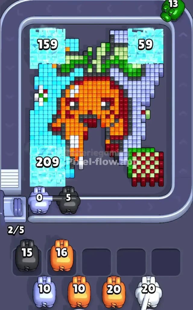 Pixel Flow Level 656 Solution 1