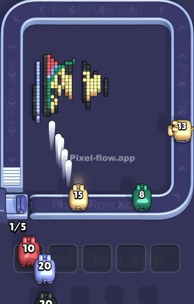 Pixel Flow Level 1592 Solution 3