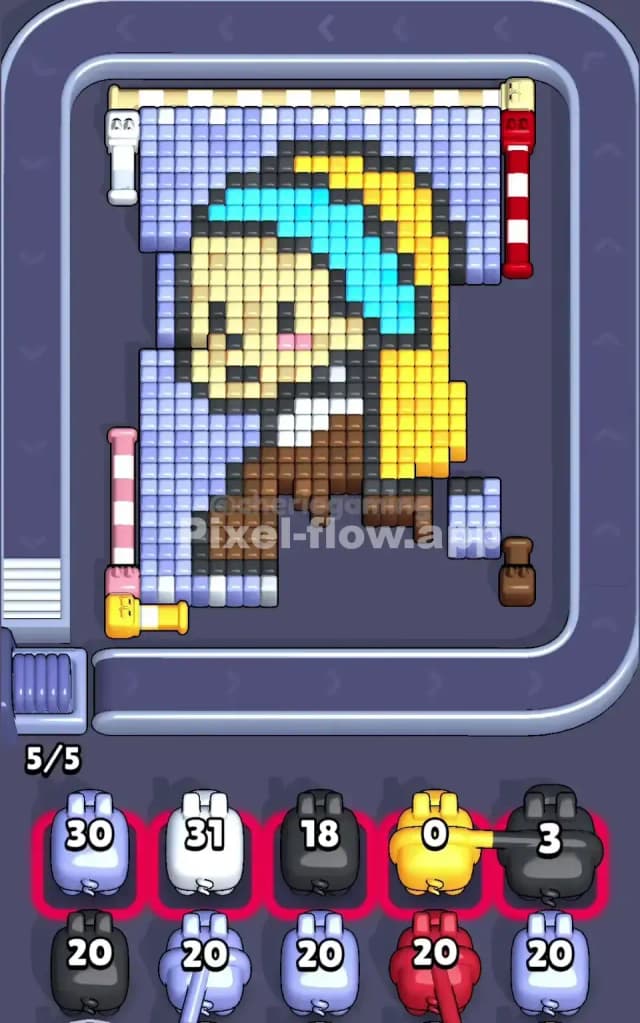 Pixel Flow Level 220 Solution 1
