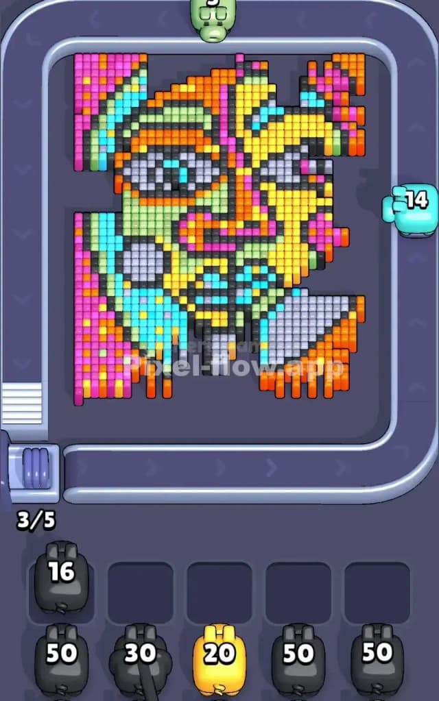 Pixel Flow Level 154 Solution 1