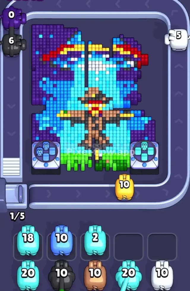 Pixel Flow Level 1747 Solution 1