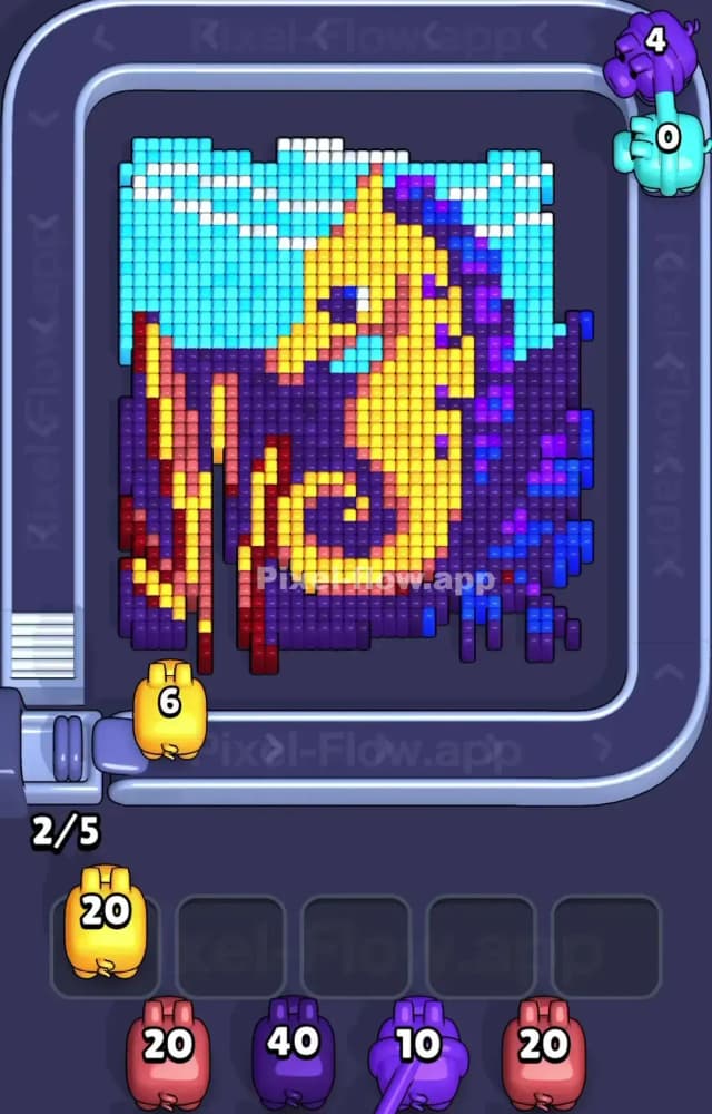 Pixel Flow Level 1252 Solution 1