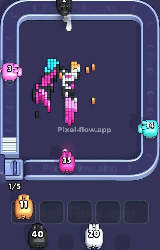 Pixel Flow Level 1391 Solution 3
