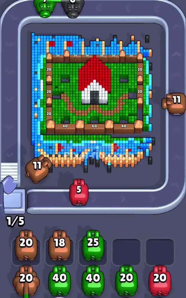 Pixel Flow Level 661 Solution 1