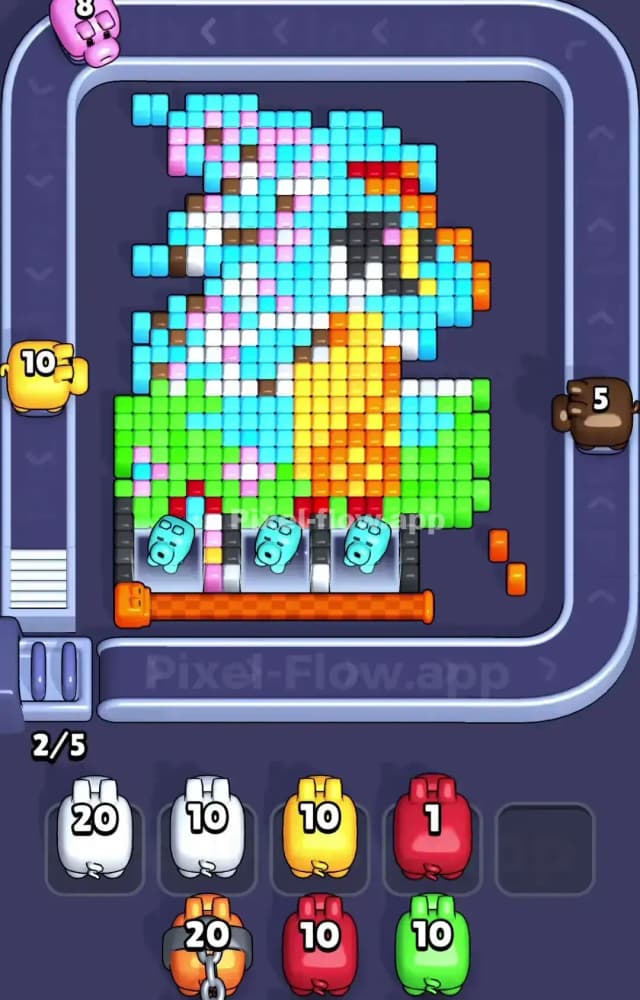 Pixel Flow Level 1100 Solution 1