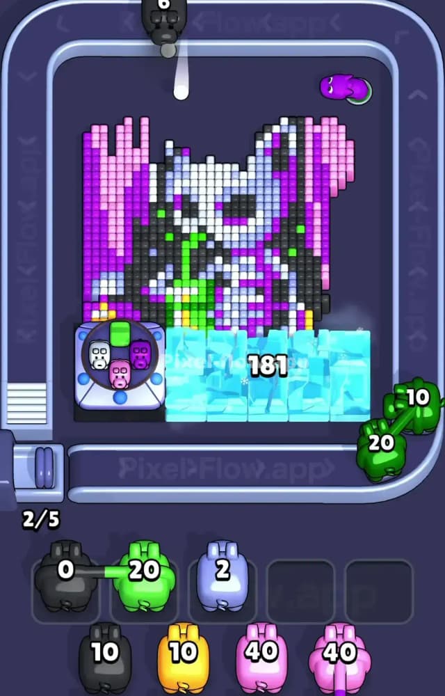 Pixel Flow Level 1255 Solution 1