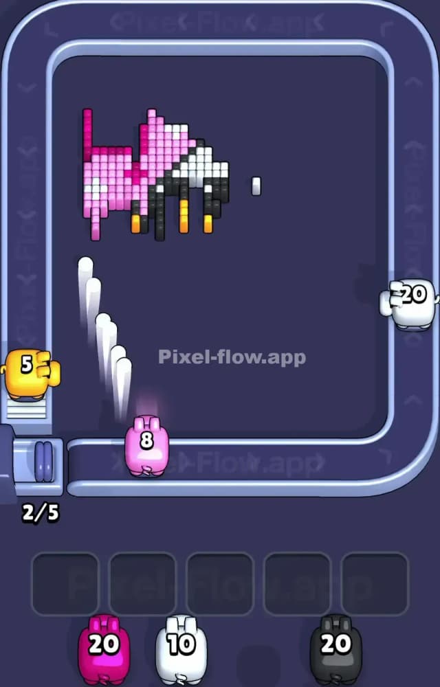 Pixel Flow Level 1196 Solution 3