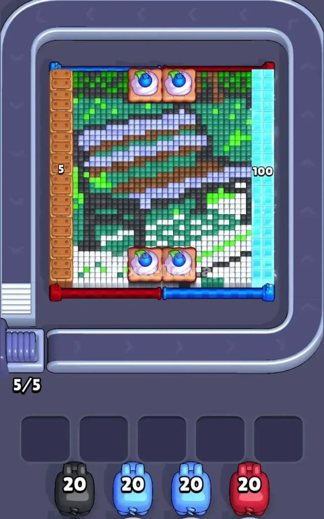 Pixel Flow Level 487 Gameplay