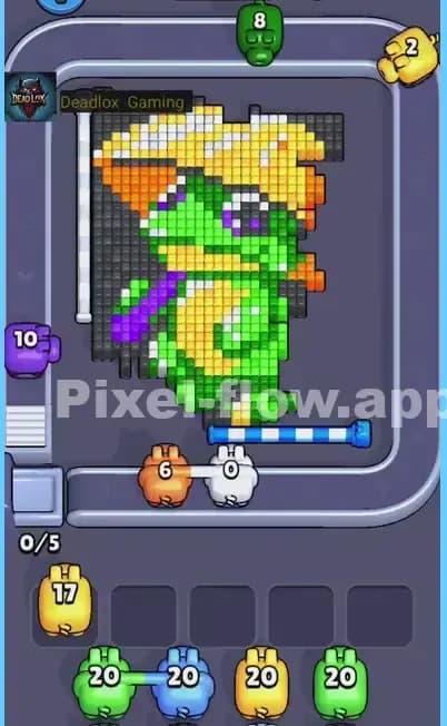 Pixel Flow Level 456 Solution 1