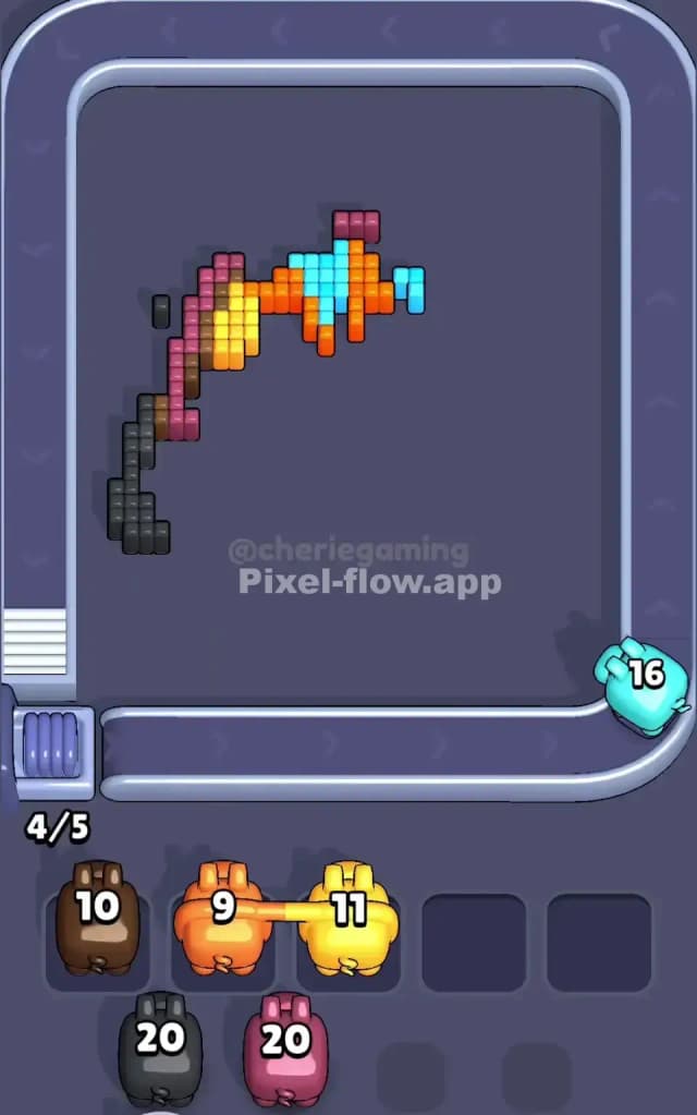 Pixel Flow Level 590 Solution 3