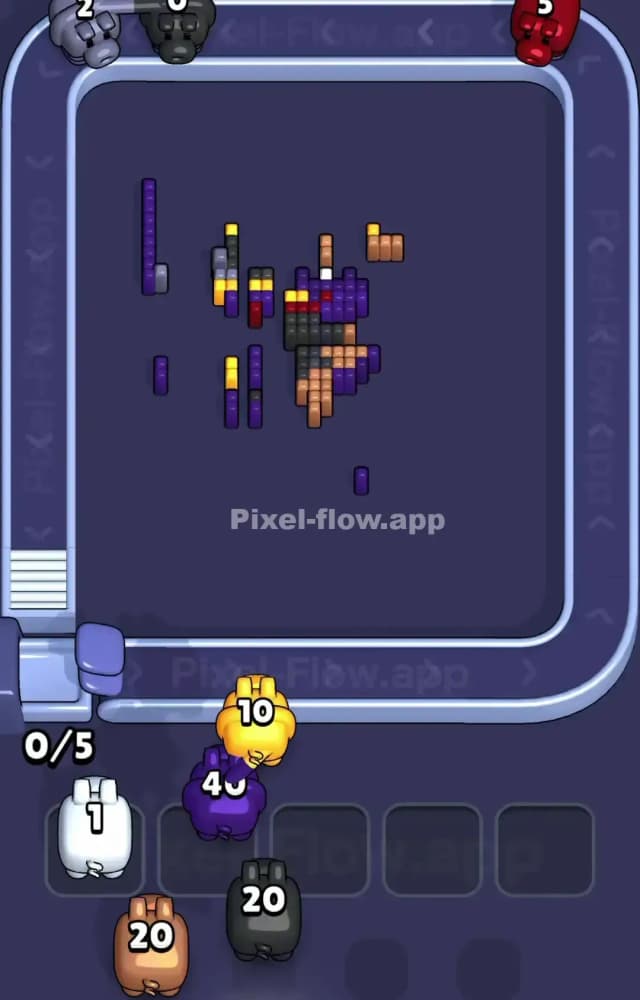 Pixel Flow Level 1225 Solution 2