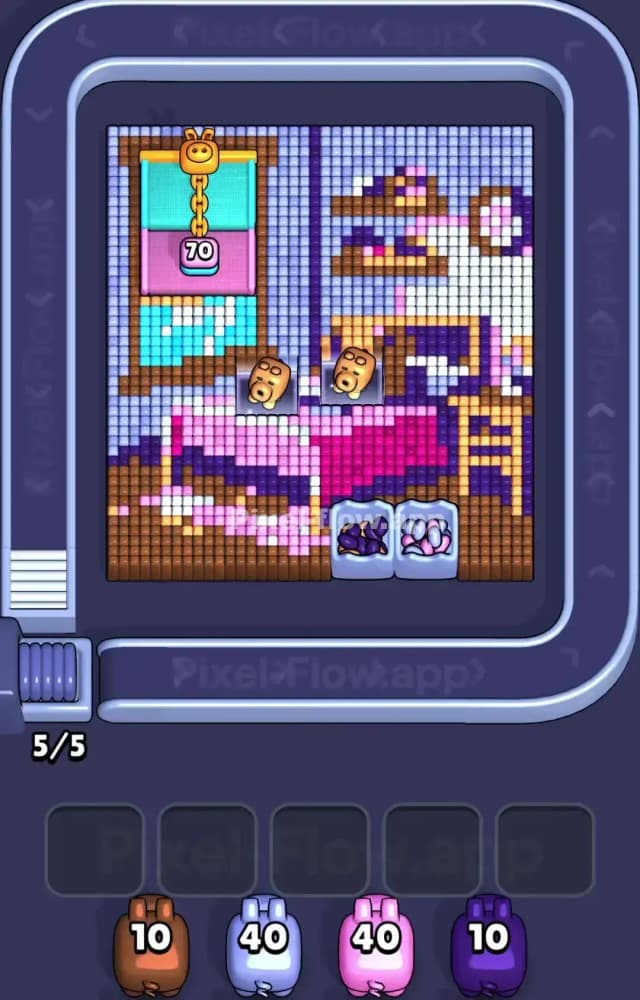 Pixel Flow Level 1385 Gameplay