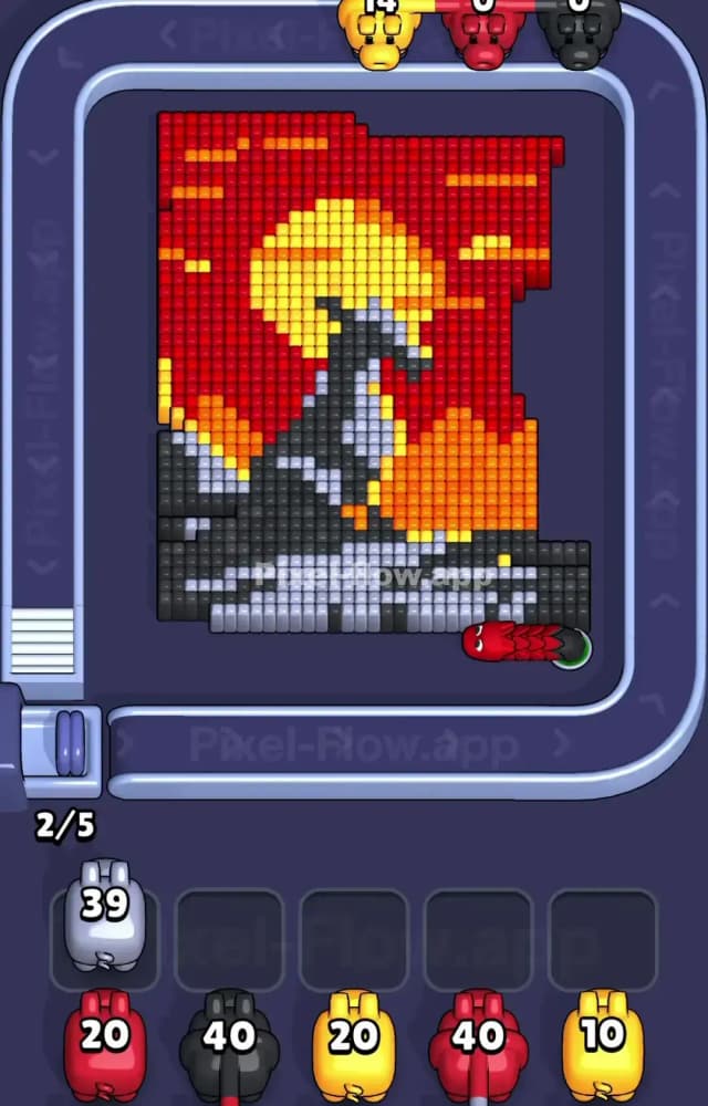 Pixel Flow Level 1248 Solution 1