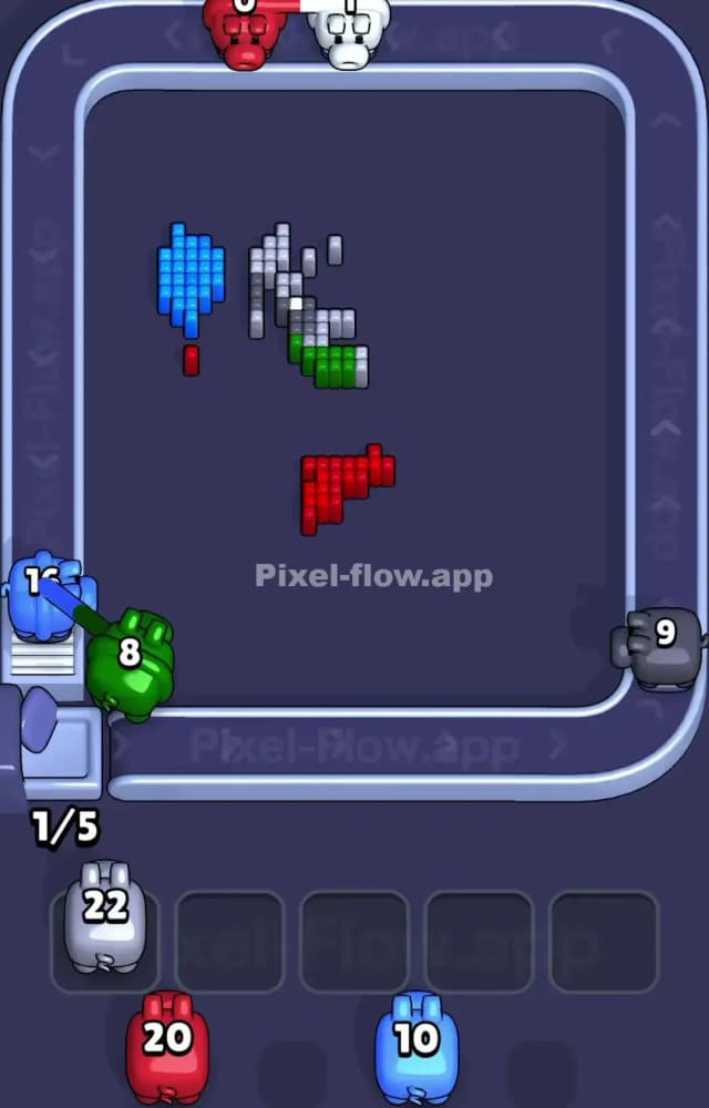 Pixel Flow Level 1247 Solution 3