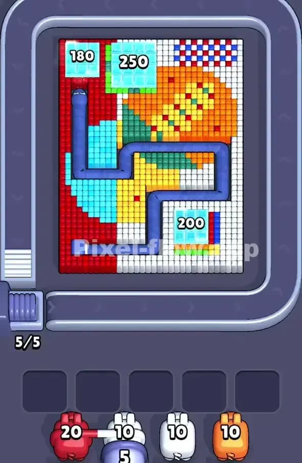 Pixel Flow Level 350 Screenshot
