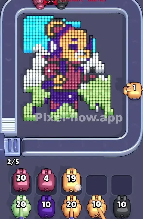 Pixel Flow Level 345 Solution 1