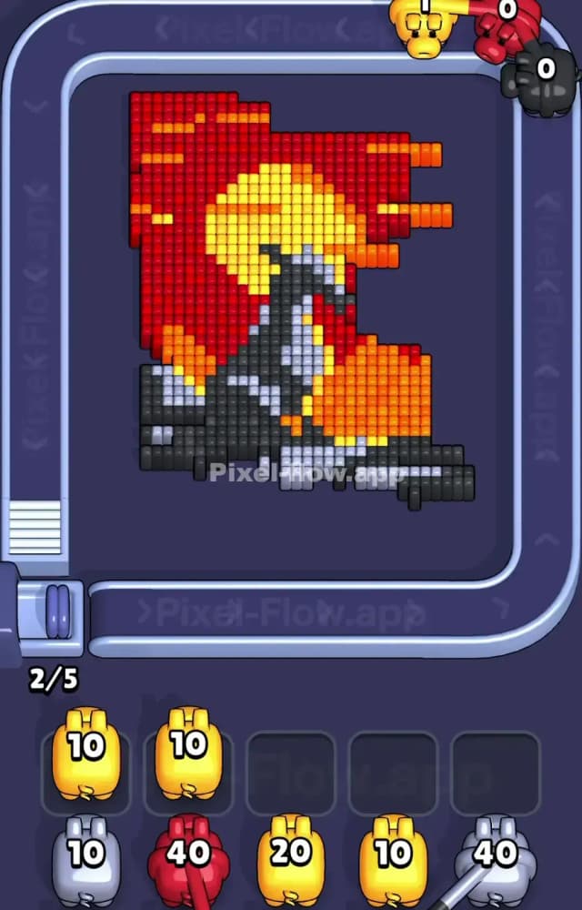 Pixel Flow Level 1248 Solution 2