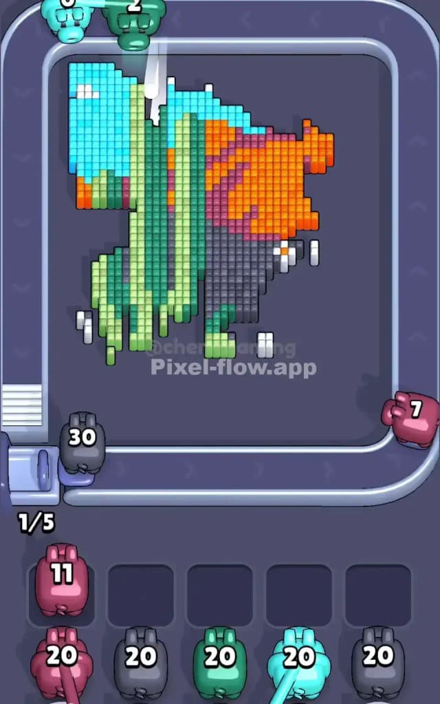 Pixel Flow Level 408 Solution 2