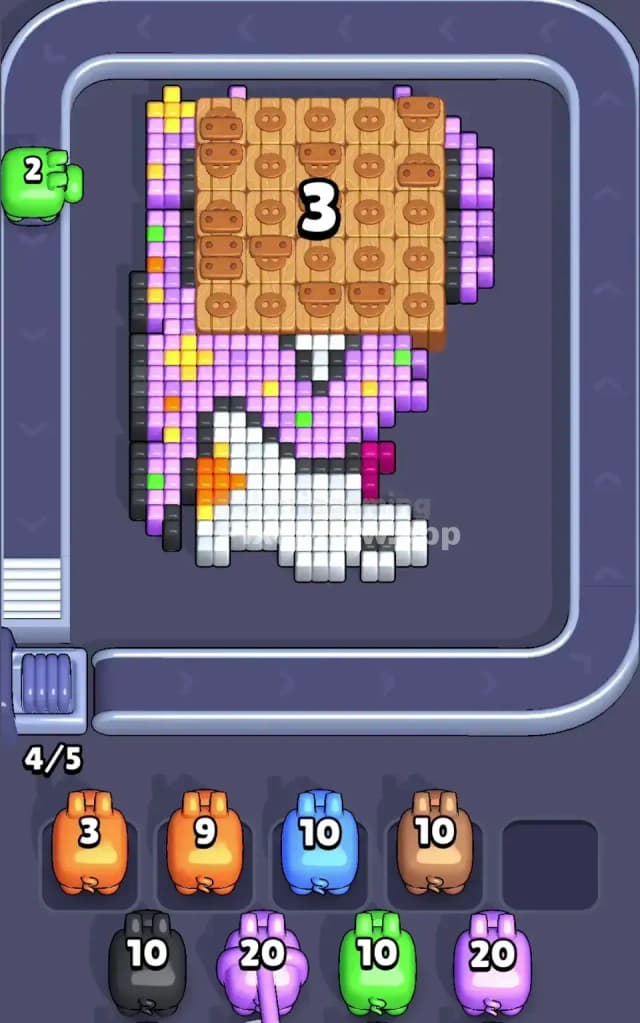 Pixel Flow Level 464 Solution 1