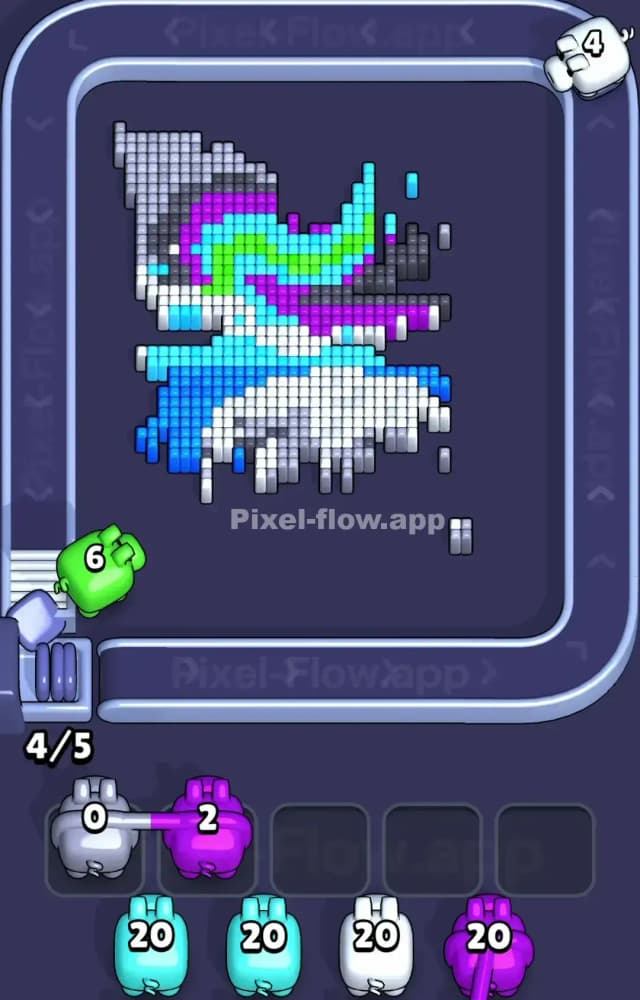 Pixel Flow Level 1224 Solution 2