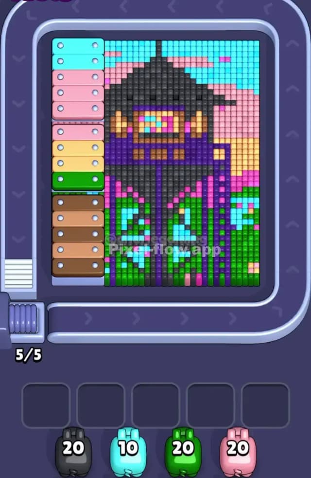 Pixel Flow Level 1664 Gameplay