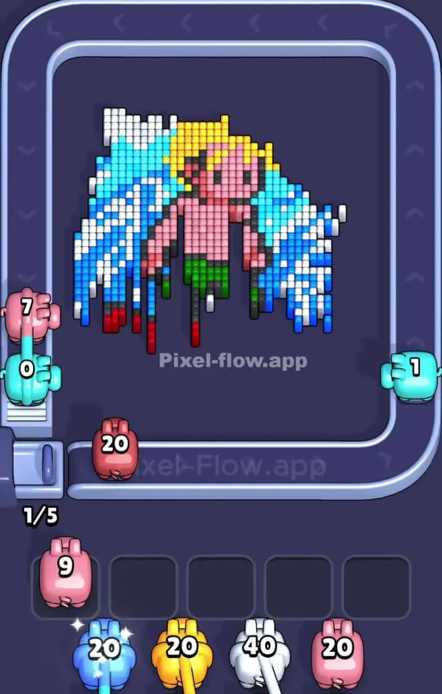 Pixel Flow Level 876 Solution 2