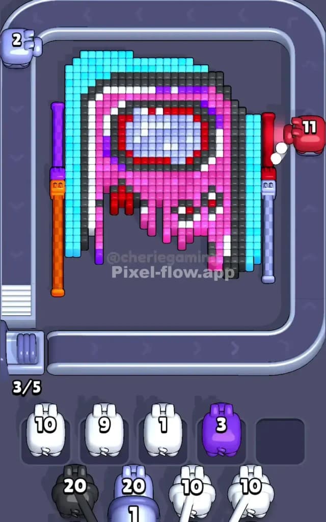 Pixel Flow Level 589 Solution 1