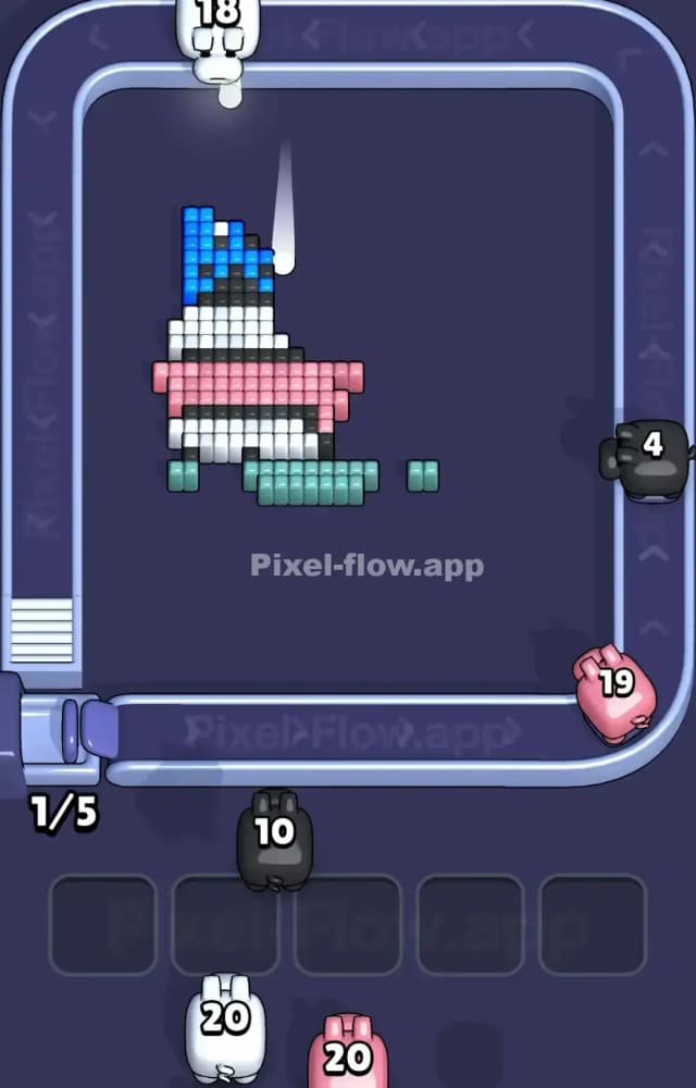 Pixel Flow Level 1261 Solution 3
