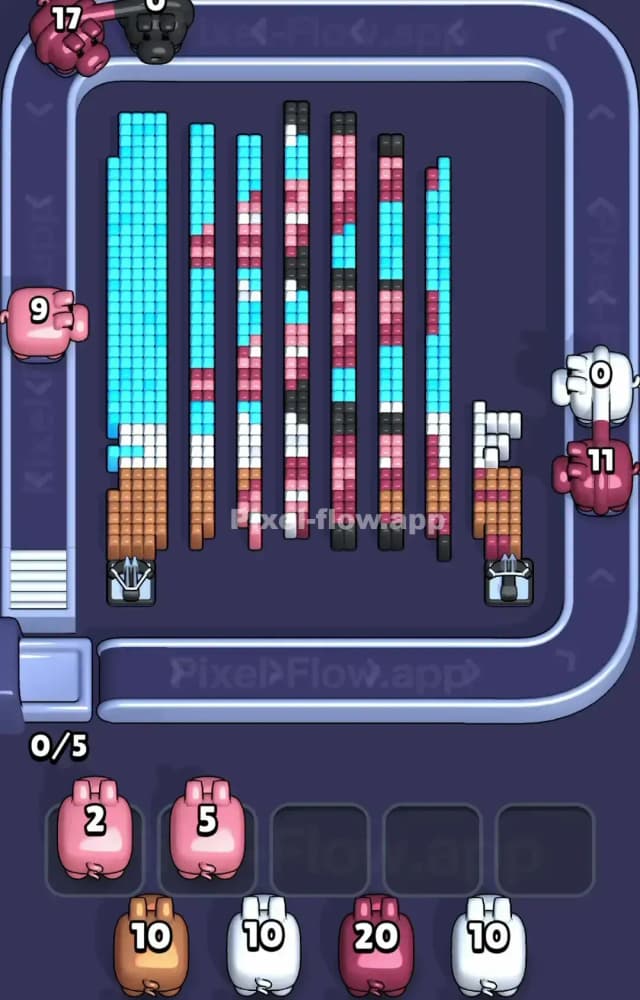 Pixel Flow Level 1598 Solution 2