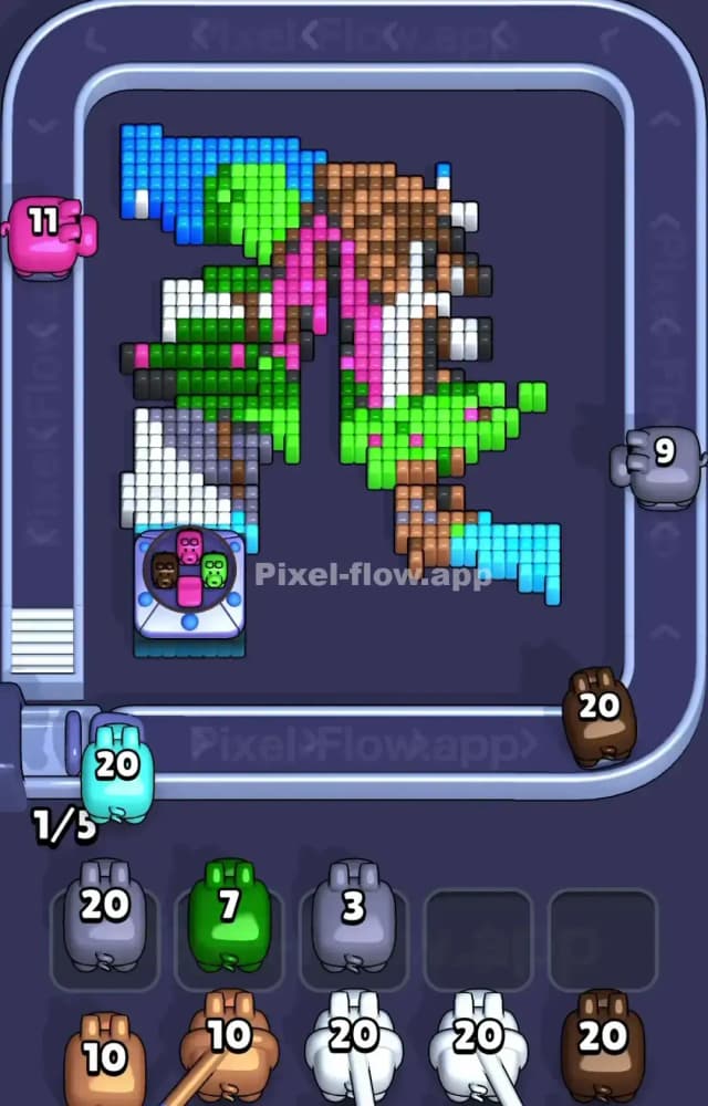 Pixel Flow Level 1377 Solution 2