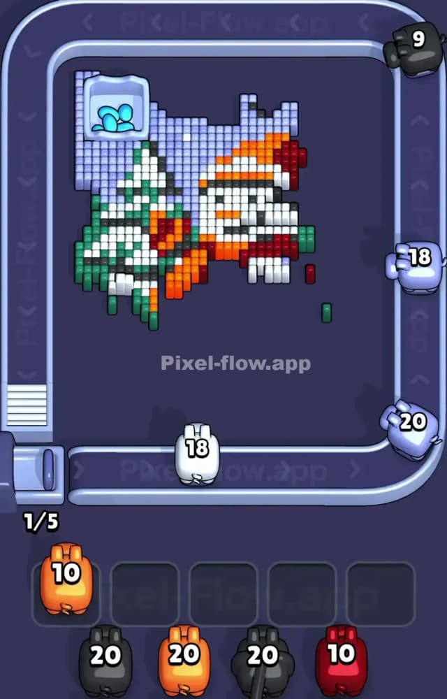 Pixel Flow Level 1581 Solution 1