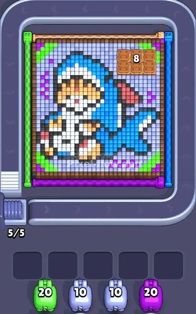 Pixel Flow Level 494 Gameplay