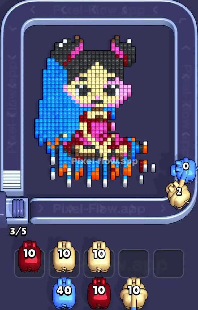 Pixel Flow Level 1362 Solution 1