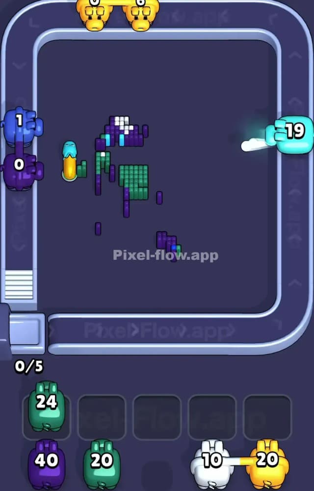 Pixel Flow Level 1141 Solution 3