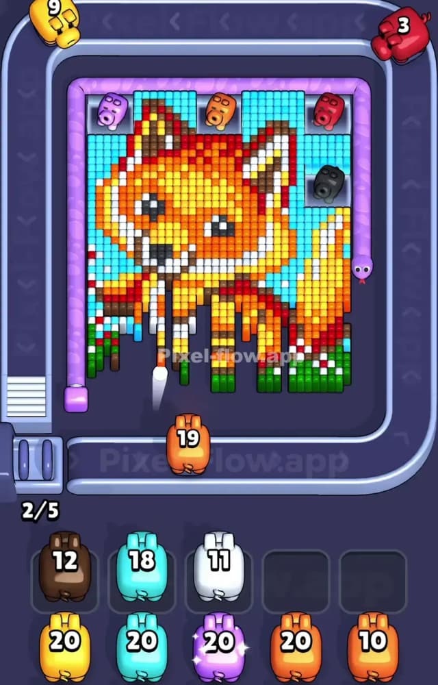 Pixel Flow Level 1027 Solution 1