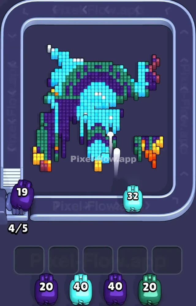 Pixel Flow Level 1111 Solution 1