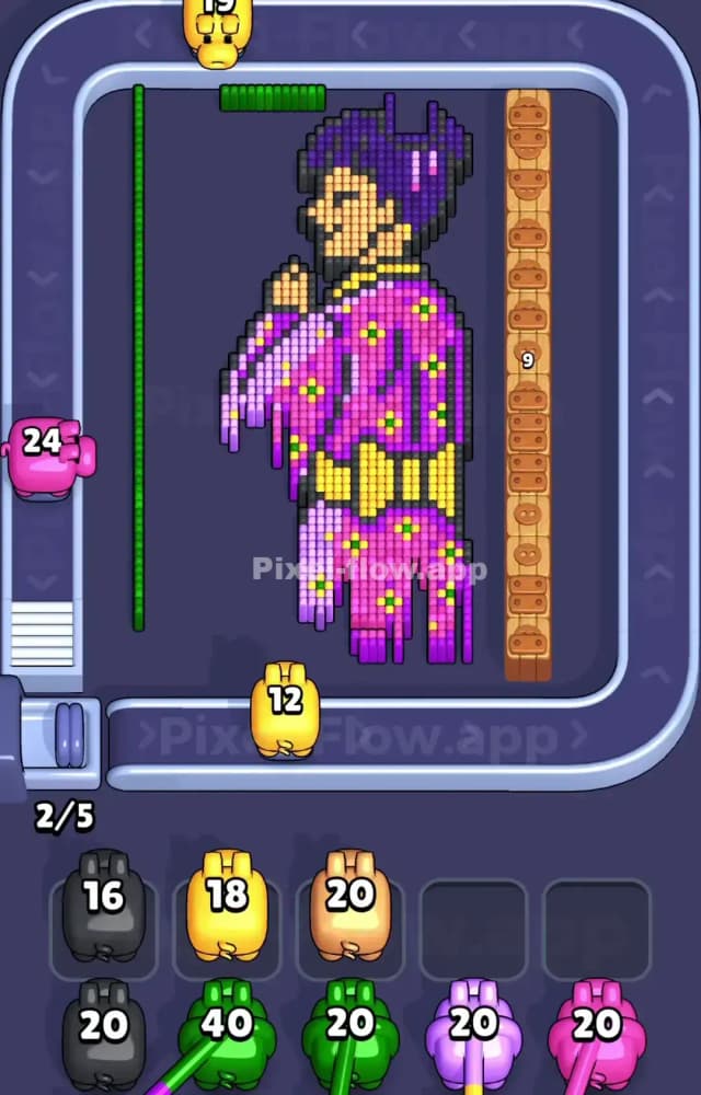 Pixel Flow Level 1037 Solution 1