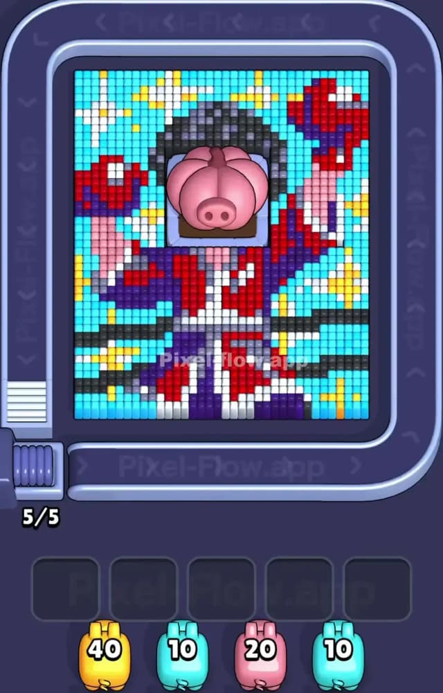 Pixel Flow Level 1485 Gameplay