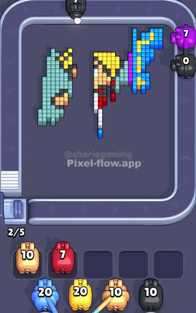 Pixel Flow Level 687 Solution 3