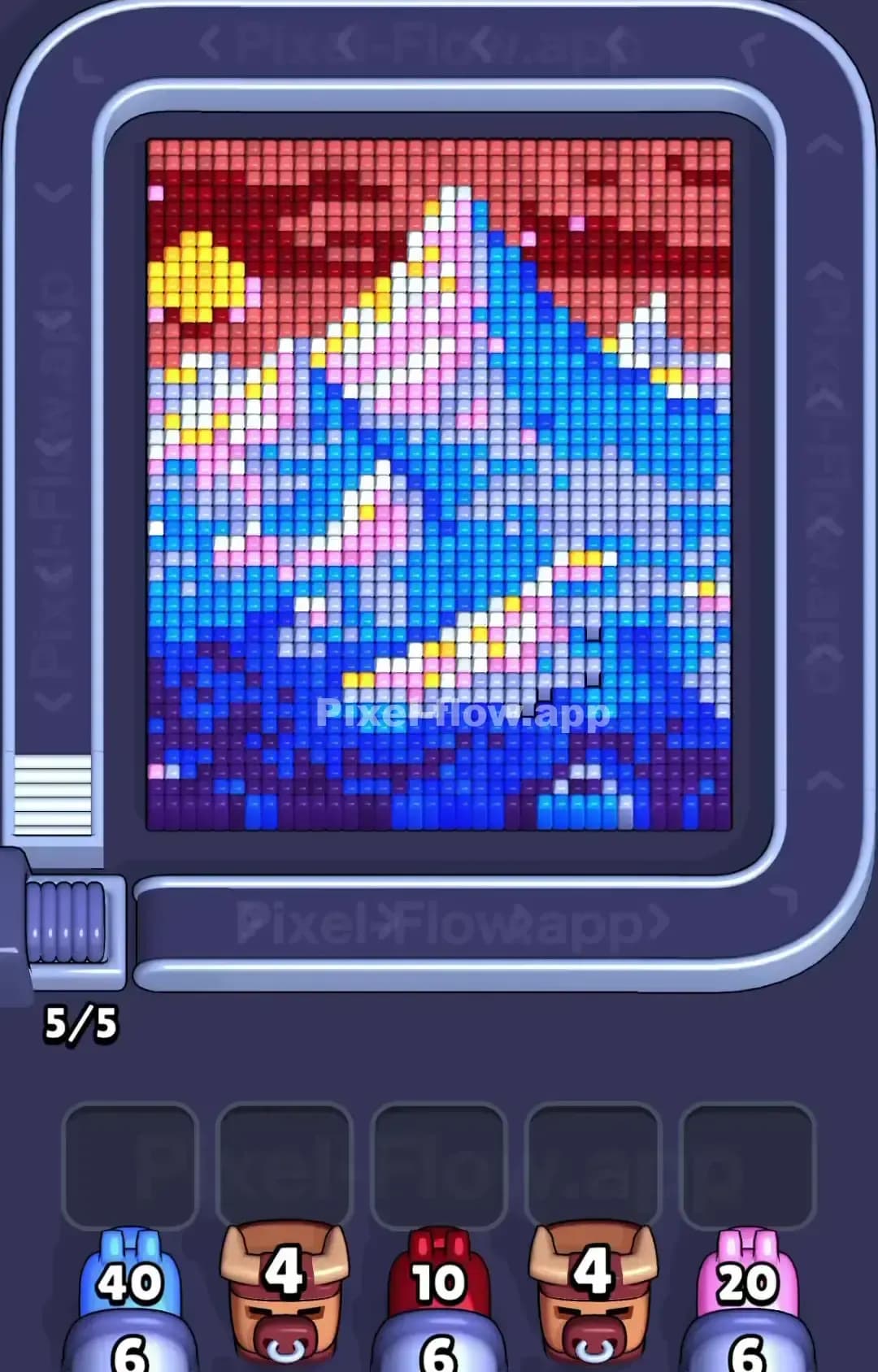 Pixel Flow Level 1590 Screenshot