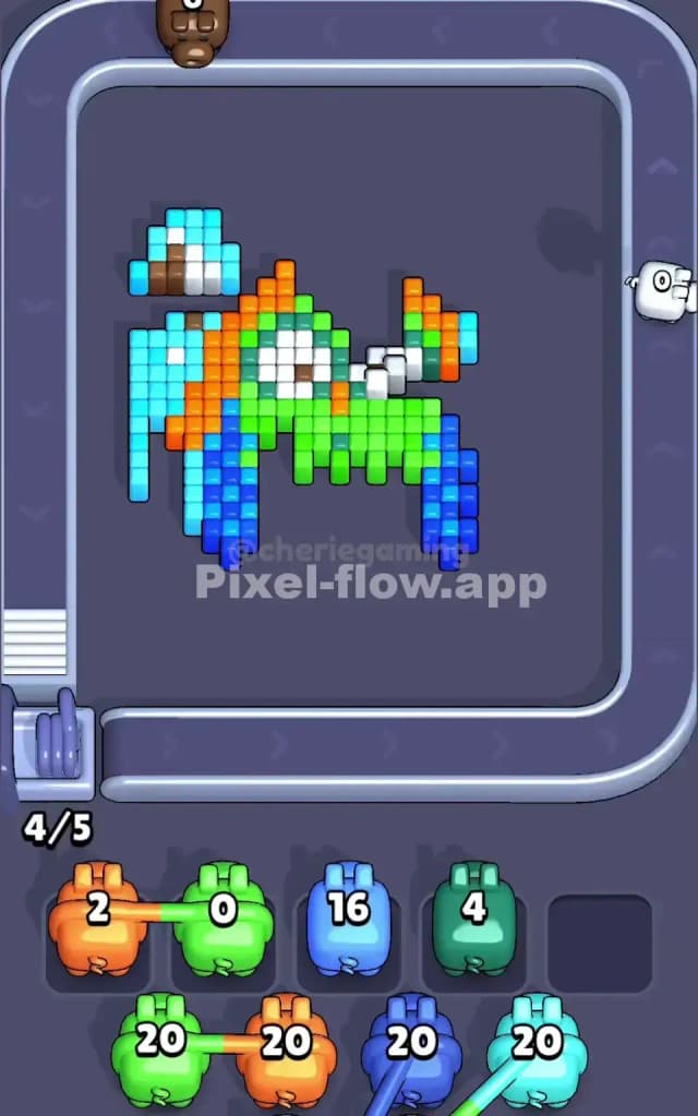 Pixel Flow Level 95 Solution 2