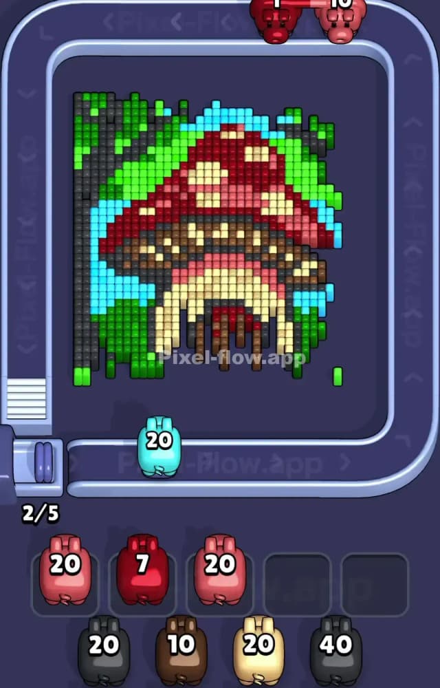 Pixel Flow Level 1384 Solution 1