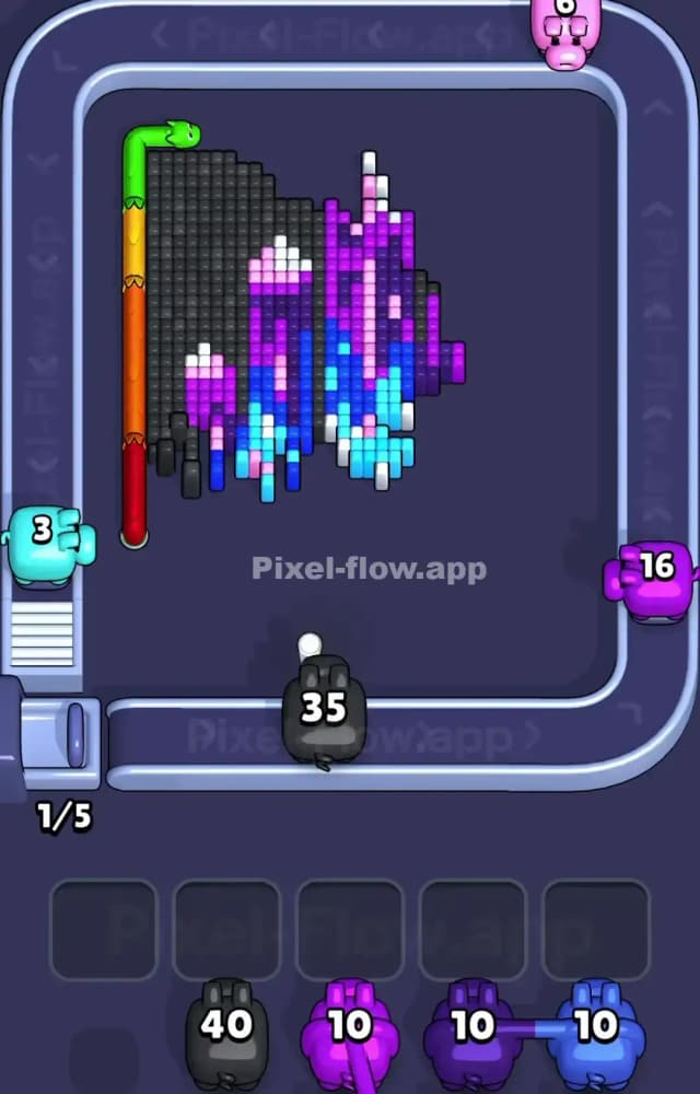 Pixel Flow Level 1273 Solution 2