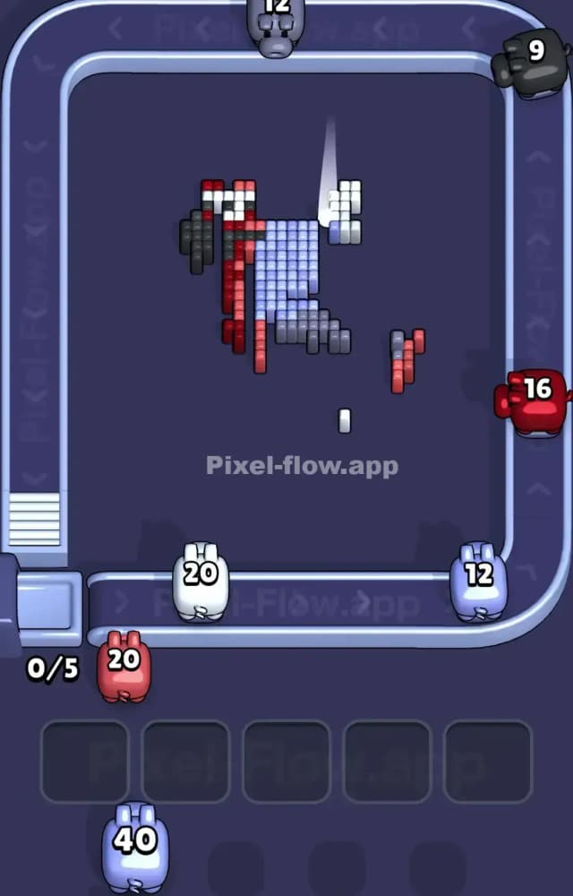 Pixel Flow Level 1234 Solution 3